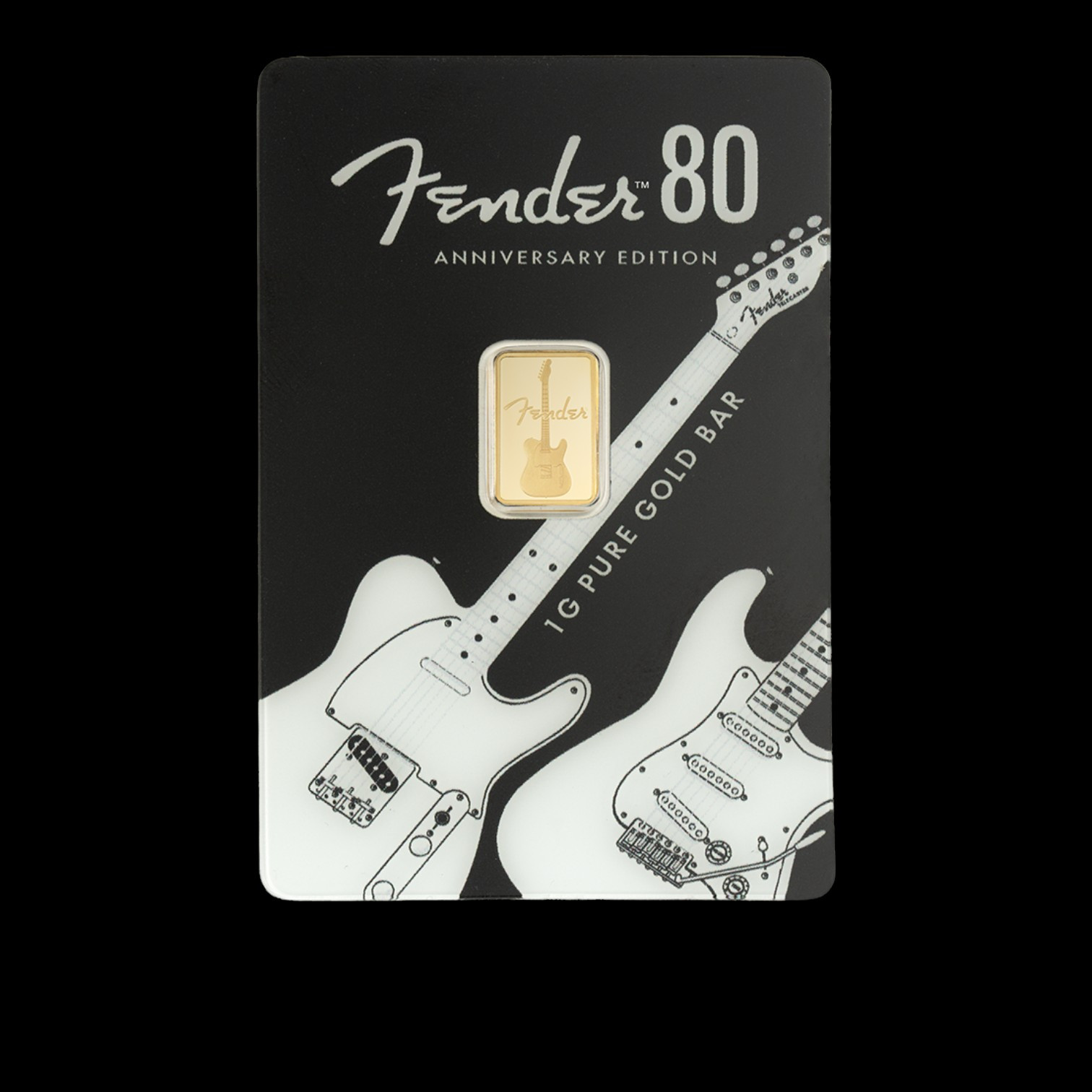 1 грам Златно Кюлче Pamp Швейцария Fender Telecaster 80 Годишнина 2026